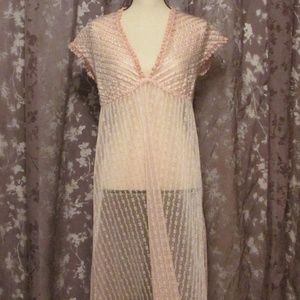 Sweet Pink Lace Night Gown